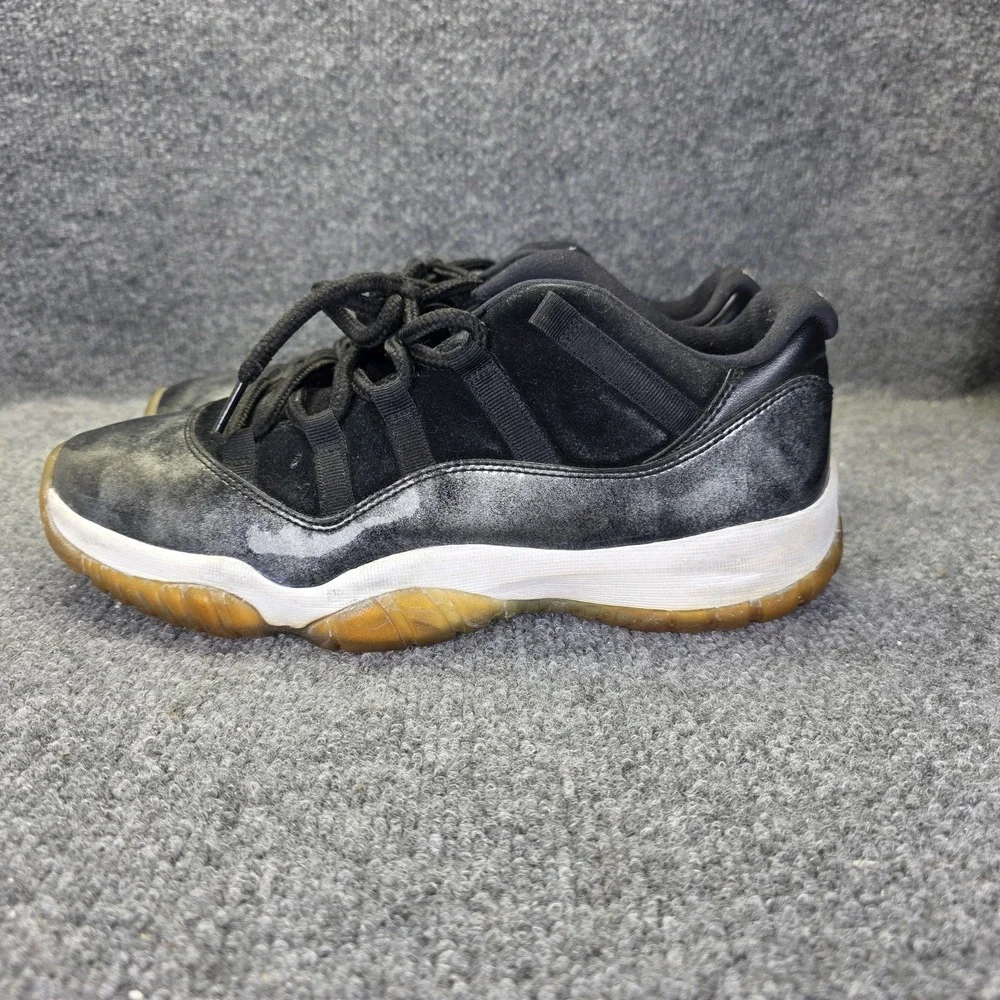 Jordan Air 11 Retro Low Barons Black White Silver Men 2017 528895-010 Size 9.5
